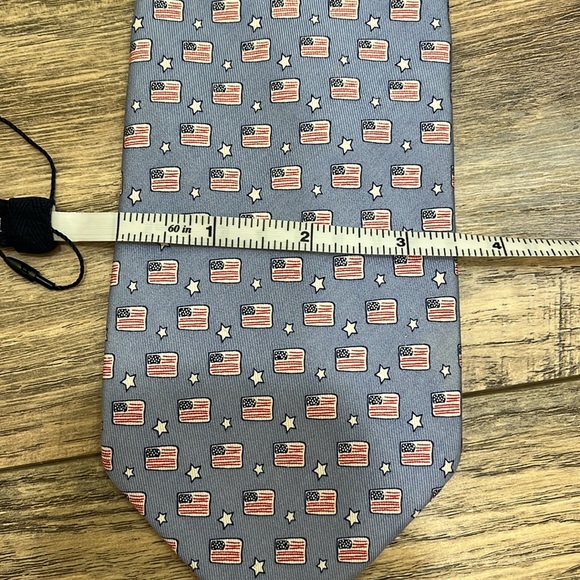 Mens Vineyards Vines American flag neck tie - Picture 9 of 13